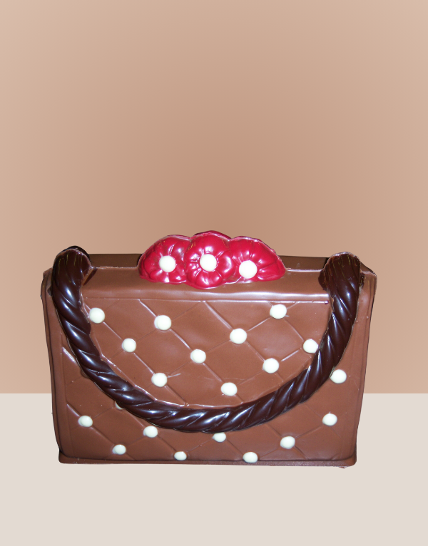 Decorated Chocolate Handbag Chez Emily
