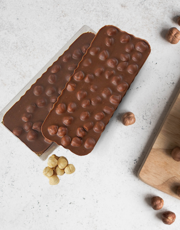 Luxury Belgian Chocolate Slab Hazelnut
