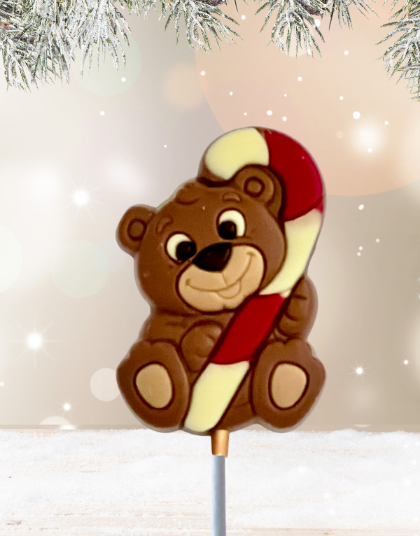 Belgian Chocolate Bear Lollipop