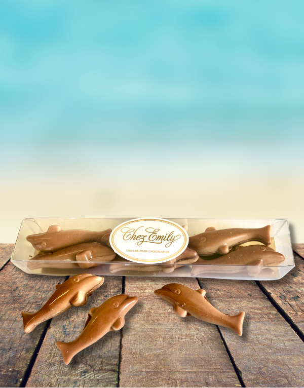 Handmade Chocolate Dolphins With Praline