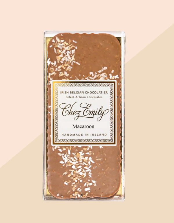 Macaroon Milk Chocolate Slab | Chez Emily Handmade Chocolate